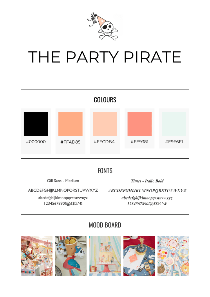 The Party Pirate Branding